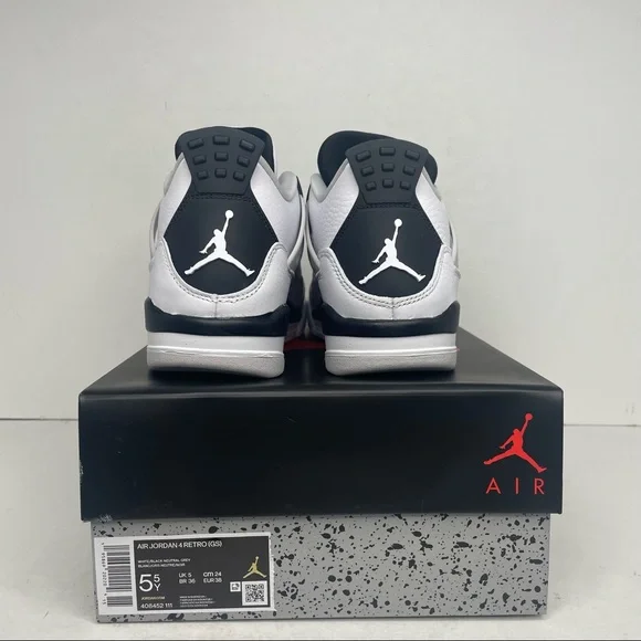 Nike Air Jordan 4 Retro GS “Military Black” NEW 2022 - Picture 4 of 4